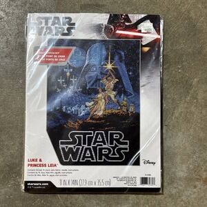 Counted Cross Stitch Kit ~ Dimensions Star Wars - Luke & Princess Leia #70-35380